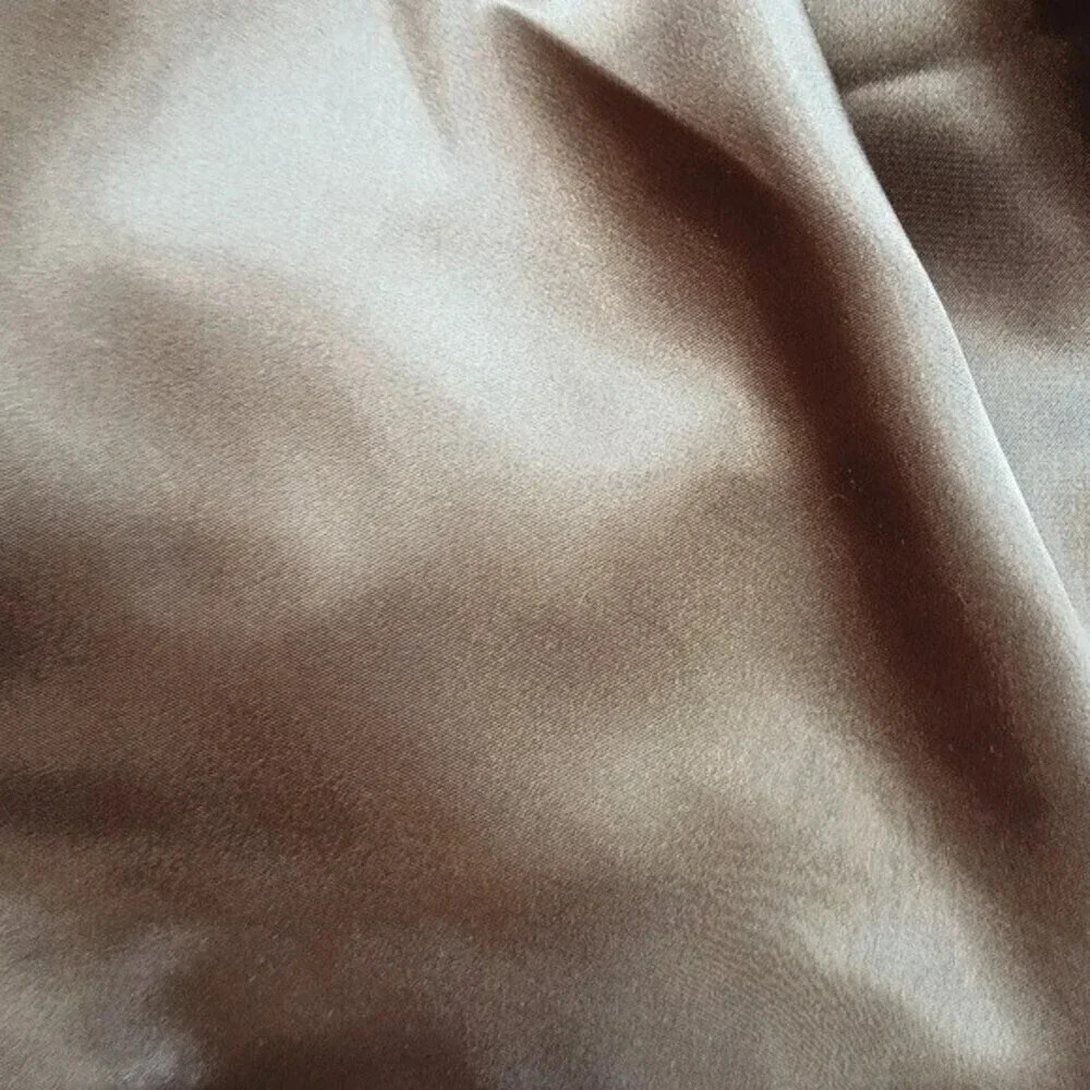 Vintage Jaeger London 80's banded gold/brown crossover blouse - Picture 9 of 9